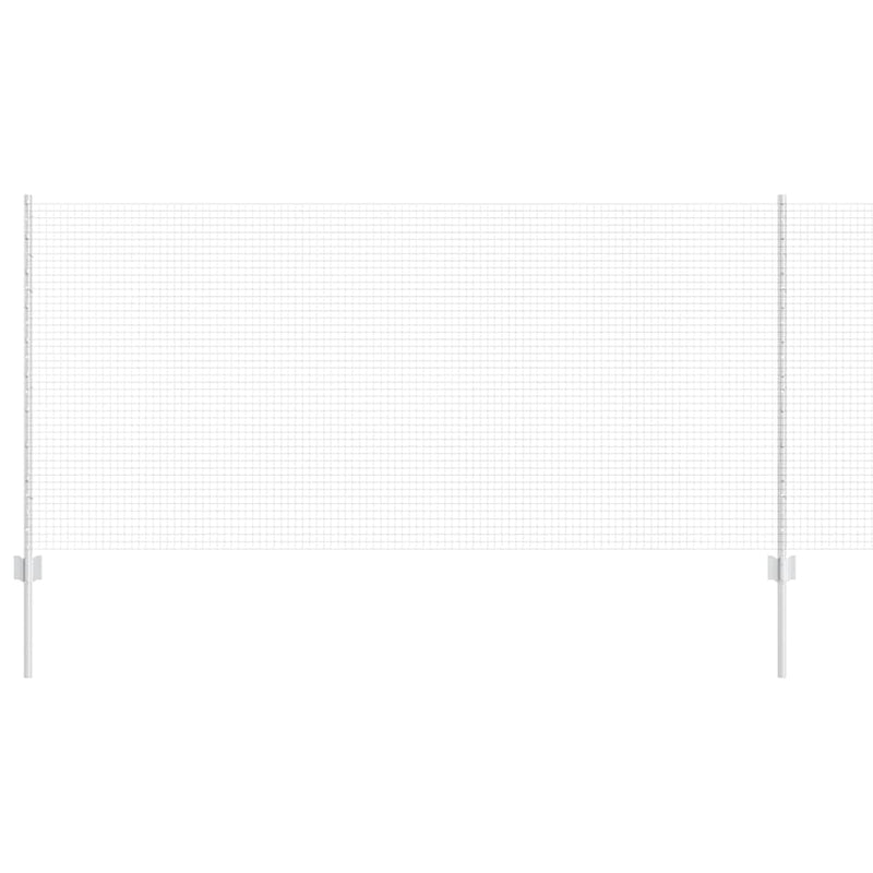 Load image into Gallery viewer, Vidaxl hek met paal zilver 1 x 10 m staal
