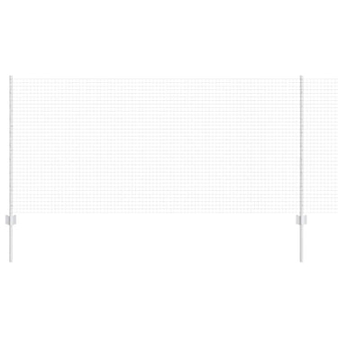 Vidaxl hek met paal zilver 1 x 10 m staal