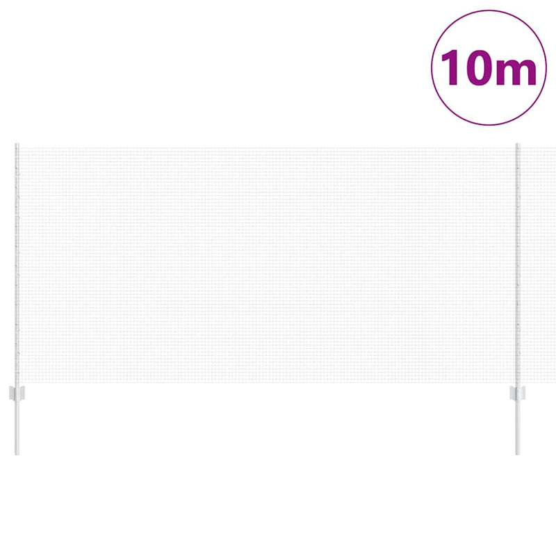 Load image into Gallery viewer, Vidaxl hek met paal zilver 1,2 x 10 m staal
