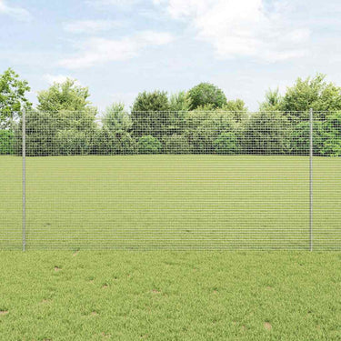 Vidaxl hek met paal zilver 1,2 x 10 m staal