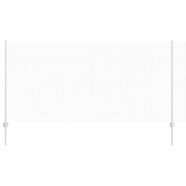 Vidaxl hek met paal zilver 1,2 x 10 m staal