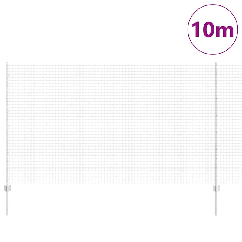 Load image into Gallery viewer, Vidaxl hek met paal zilver 1,4 x 10 m staal
