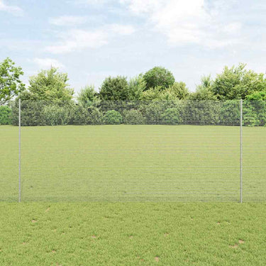 Vidaxl hek met paal zilver 1,4 x 10 m staal