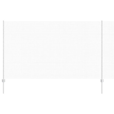 Vidaxl hek met paal zilver 1,4 x 10 m staal
