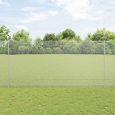 Vidaxl hek met paal zilver 1,5 x 10 m staal