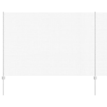 Vidaxl hek met paal zilver 1,5 x 10 m staal