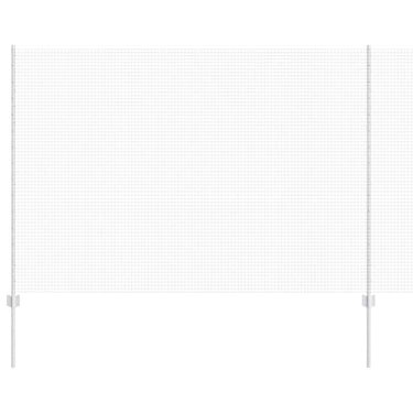Vidaxl hek met paal zilver 1,5 x 10 m staal