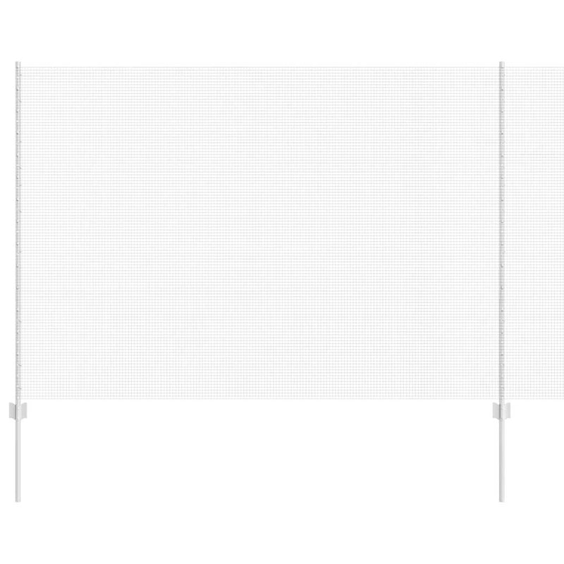 Load image into Gallery viewer, Vidaxl hek met paal zilver 1,6 x 10 m staal
