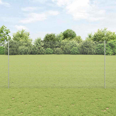 Vidaxl hek met paal zilver 1,6 x 10 m staal