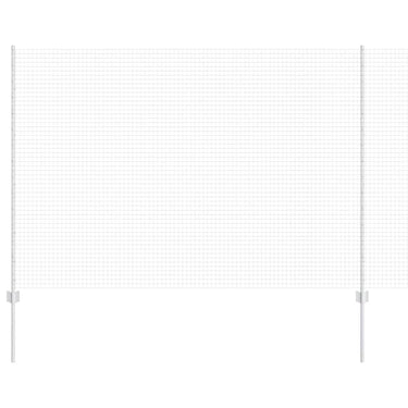 Vidaxl hek met paal zilver 1,6 x 10 m staal
