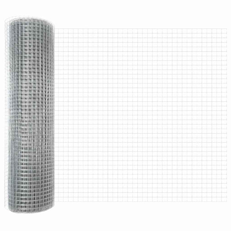 Load image into Gallery viewer, Vidaxl hek met paal zilver 0,4 x 25 m staal
