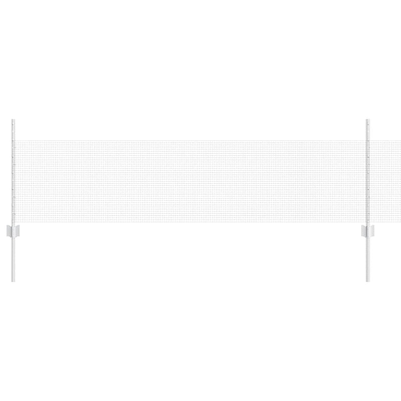 Load image into Gallery viewer, Vidaxl hek met paal zilver 0,5 x 25 m staal
