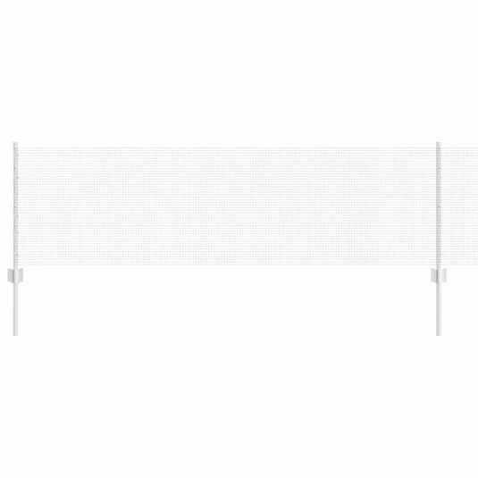 Vidaxl hek met paal zilver 0,6 x 25 m staal