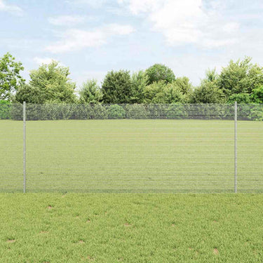 Vidaxl hek met paal zilver 1 x 25 m staal