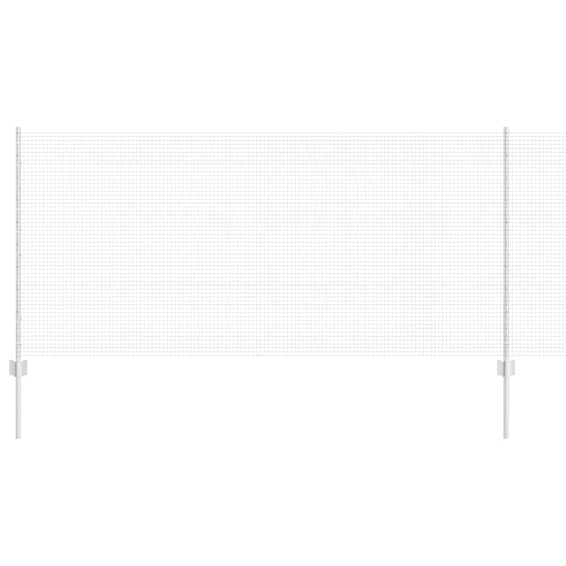 Load image into Gallery viewer, Vidaxl hek met paal zilver 1 x 25 m staal
