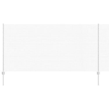 Vidaxl hek met paal zilver 1,2 x 25 m staal