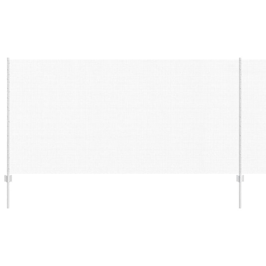 Vidaxl hek met paal zilver 1,2 x 25 m staal