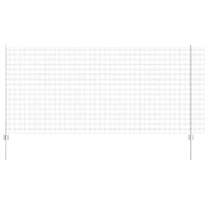 Load image into Gallery viewer, Vidaxl hek met paal zilver 1,2 x 25 m staal
