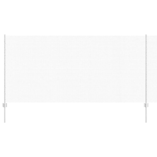 Vidaxl hek met paal zilver 1,2 x 25 m staal