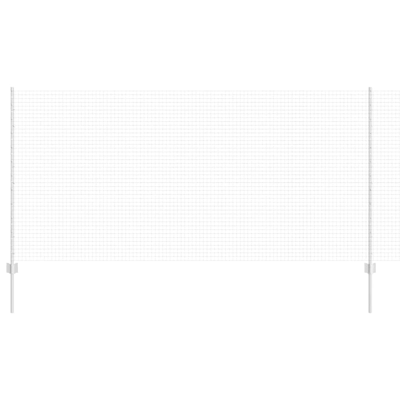 Load image into Gallery viewer, Vidaxl hek met paal zilver 1,2 x 25 m staal
