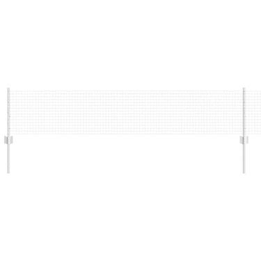 Vidaxl hek met paal zilver 0,4 x 50 m staal