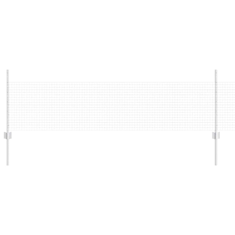 Load image into Gallery viewer, Vidaxl hek met paal zilver 0,5 x 50 m staal
