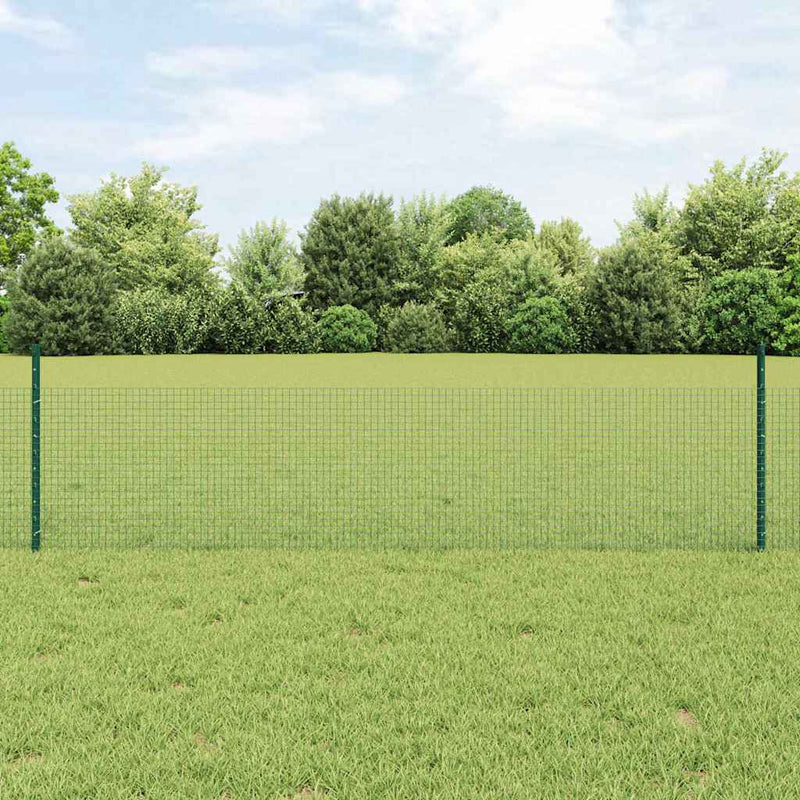 Load image into Gallery viewer, Vidaxl hek met paal groen 0,5 x 10 m staal
