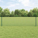 Vidaxl hek met paal groen 0,6 x 10 m staal en pvc