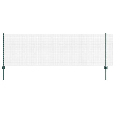 Vidaxl hek met paal groen 0,8 x 10 m staal en pvc