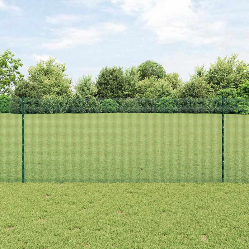 Load image into Gallery viewer, Vidaxl hek met paal groen 1 x 10 m staal
