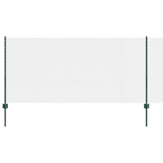 Vidaxl hek met paal groen 1 x 10 m staal