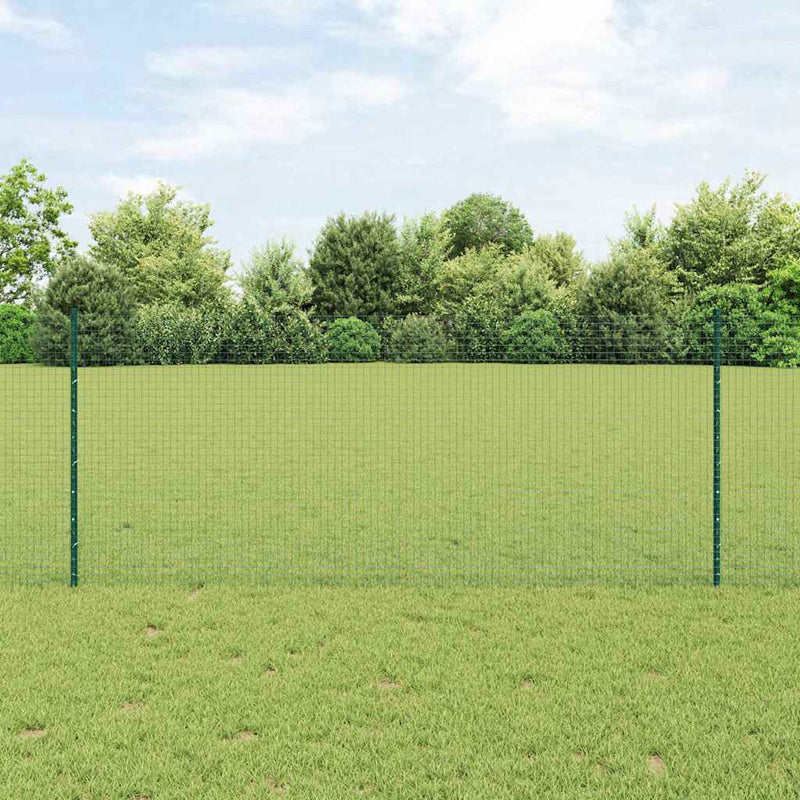 Load image into Gallery viewer, Vidaxl hek met paal groen 1 x 10 m staal
