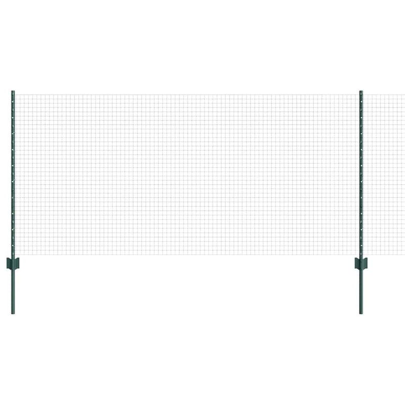 Load image into Gallery viewer, Vidaxl hek met paal groen 1 x 10 m staal
