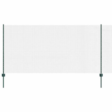 Vidaxl hek met paal groen 1,2 x 10 m staal en pvc