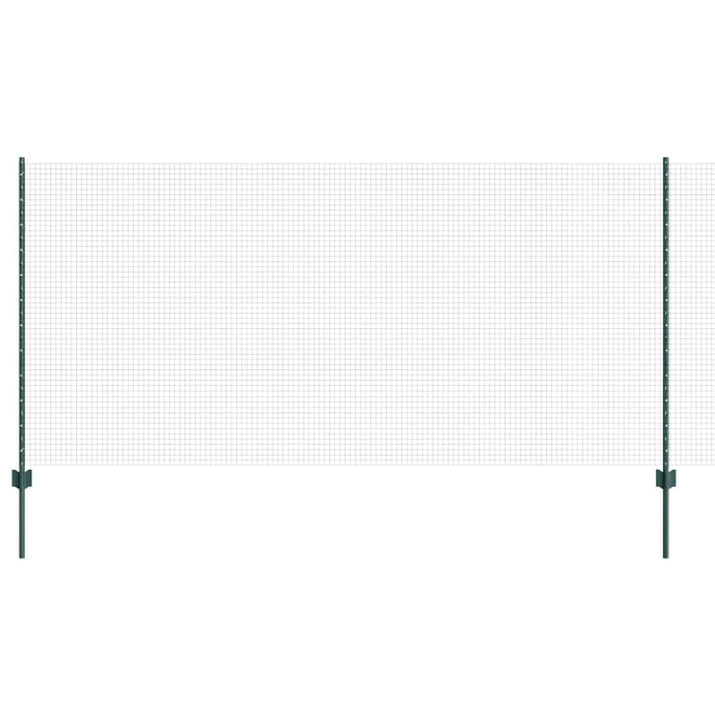 Load image into Gallery viewer, Vidaxl hek met paal groen 1,2 x 10 m staal en pvc
