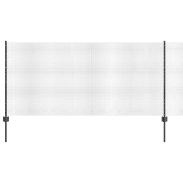 Vidaxl hek met paal grijs 1 x 10 m staal
