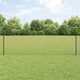 Vidaxl hek met paal grijs 0,6 x 25 m staal en pvc