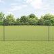 Vidaxl hek met paal grijs 1,5 x 25 m staal en pvc