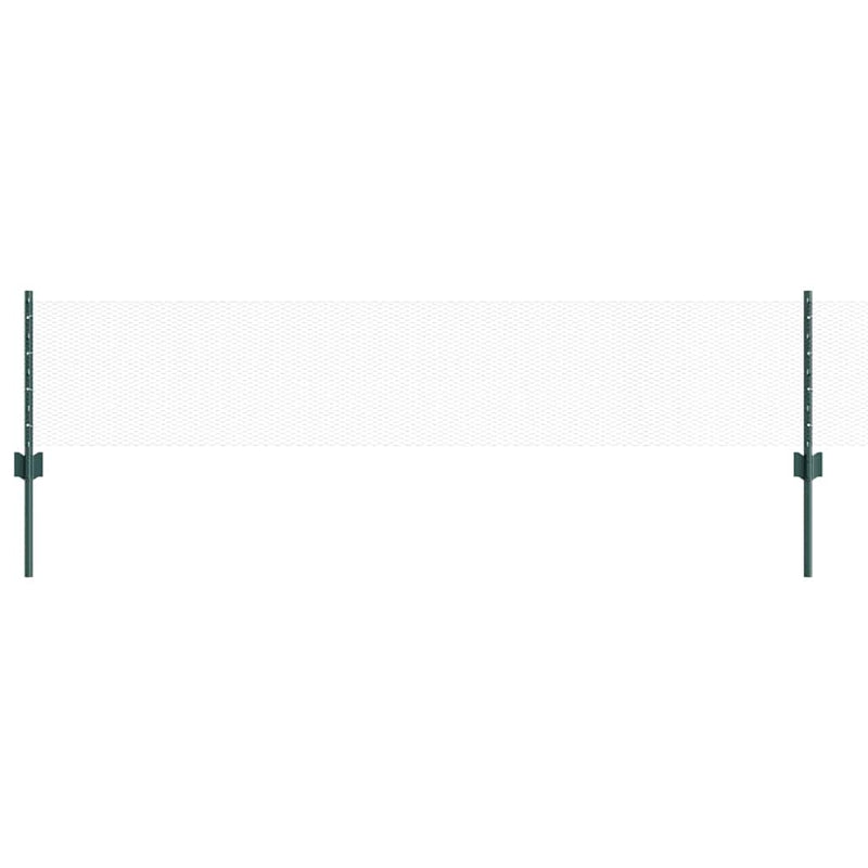 Load image into Gallery viewer, Vidaxl hek met paal groen 0,4 x 10 m staal en pvc
