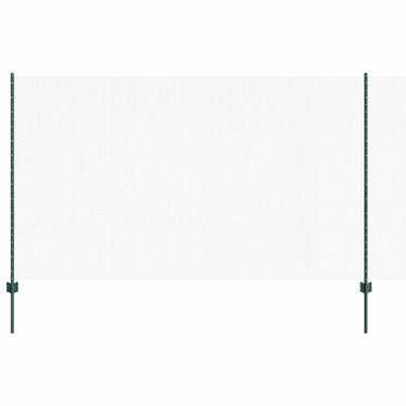 Vidaxl hek met paal groen 1,4 x 10 m staal en pvc
