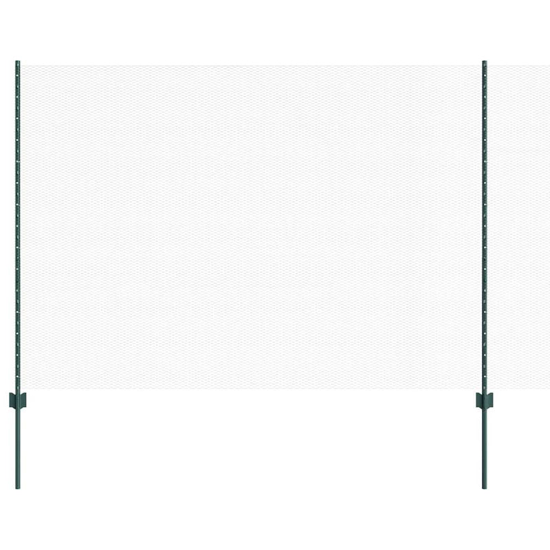 Load image into Gallery viewer, Vidaxl hek met paal groen 1,6 x 10 m staal en pvc
