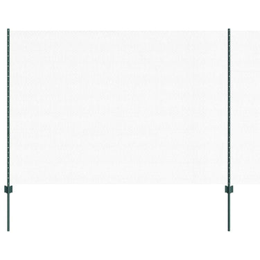 Vidaxl hek met paal groen 1,6 x 25 m staal en pvc