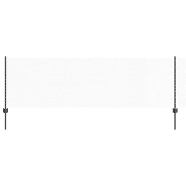 Vidaxl hek met paal grijs 0,8 x 10 m staal en pvc