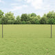 Vidaxl hek met paal grijs 0,6 x 25 m staal en pvc