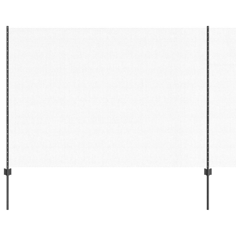 Load image into Gallery viewer, Vidaxl hek met paal grijs 1,5 x 25 m staal
