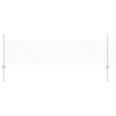 Vidaxl hek met paal zilver 0,5 x 10 m staal