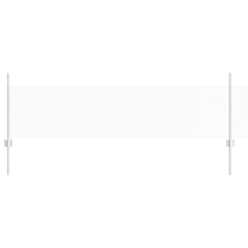 Load image into Gallery viewer, Vidaxl hek met paal zilver 0,5 x 10 m staal
