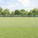 Vidaxl hek met paal zilver 0,8 x 10 m staal