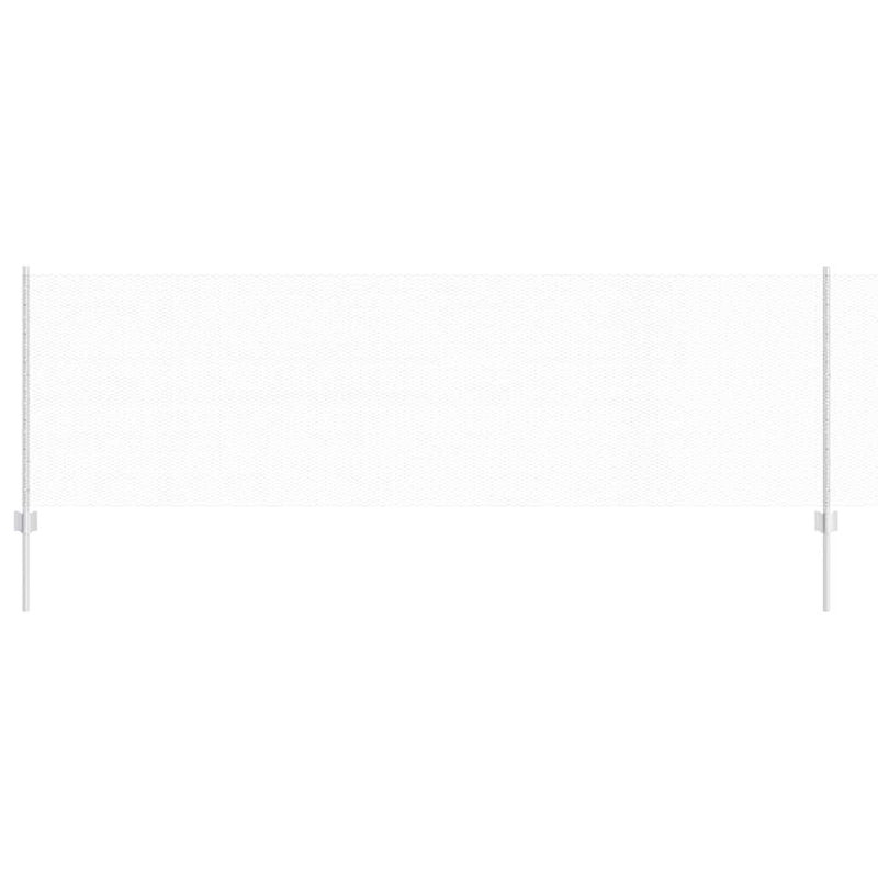 Load image into Gallery viewer, Vidaxl hek met paal zilver 0,8 x 10 m staal
