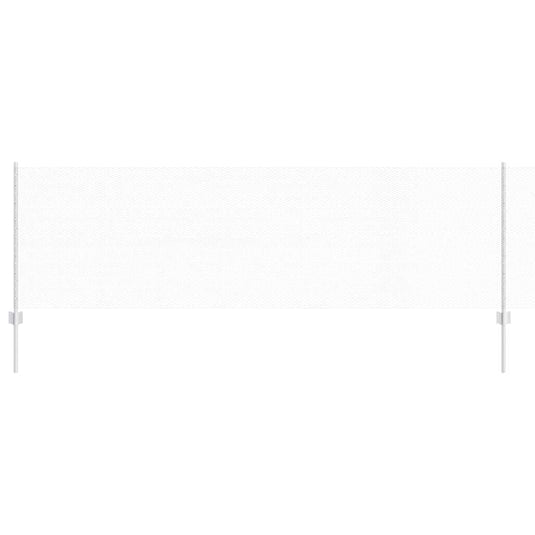 Vidaxl hek met paal zilver 0,8 x 10 m staal